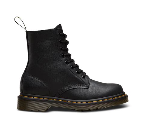 dr martens pascal  black virginia soft leather boot