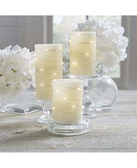 Laura Ashley Candle Flameless Led With Timer Set Of 3 And Reviews