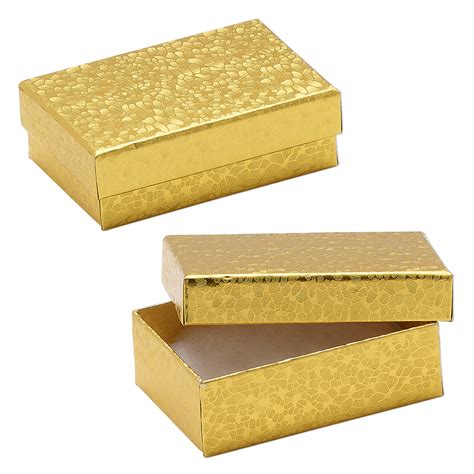 box paper cotton filled gold         rectangle sold