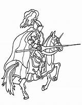 Chevalier Coloring Combat Equipement Cavallo Gratuit Jousting Colorare Disegni Cavalli Chevaliers Castles Coloriages Dibujos Coloringhome Caballero sketch template