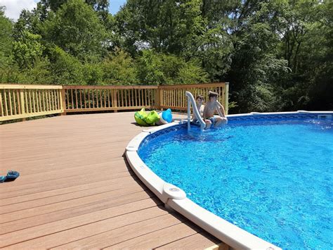 Functional Above Ground Pool Deck In Macon Ga Archadeck Of Central