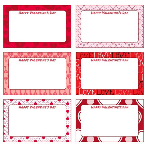 valentines gift tags printable template gift tag template