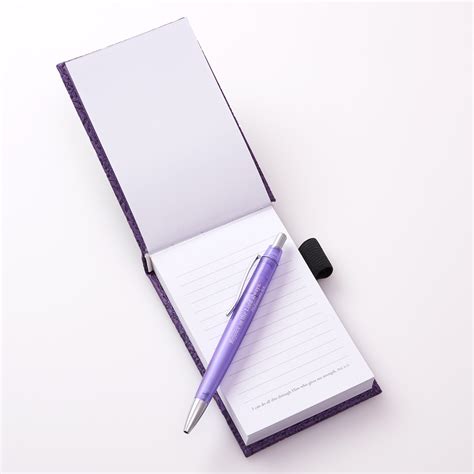 purple luxleather pocket notepad