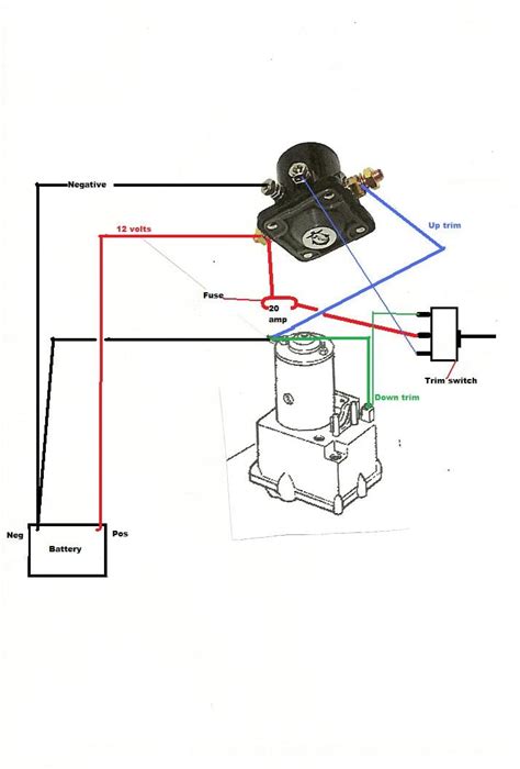 mercruiser tilt  trim switch wiring diagram