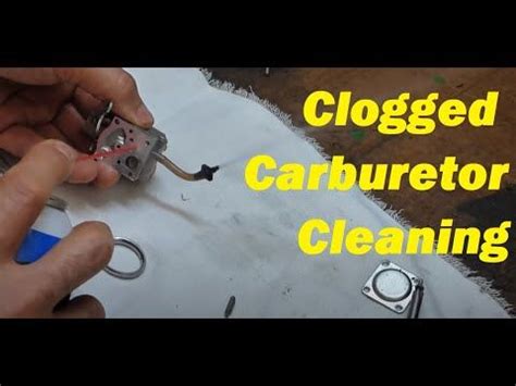 clean  clogged carburetor    cycle stroke engine weed