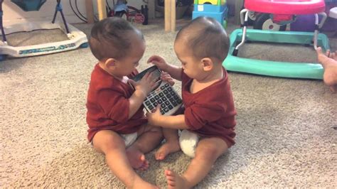 twin babies fighting   calculator youtube
