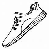 Drawing Yeezy Easy Boost Getdrawings V2 Designer Fashion sketch template