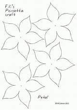 Poinsettia Poinsettias sketch template