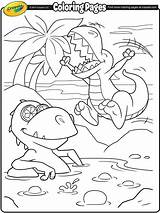 Crayola Coloring Rex Cartoon Pages Dinosaur Colouring Trex Tyrannosaurus Kids Animal Printable Sketch Print Summer Choose Board sketch template