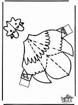 Chicken Papercraft Cut Funnycoloring Gallina Da Crafts Advertisement Disegni Scegli Bacheca Una sketch template