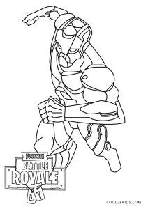 printable fortnite coloring pages  kids