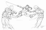 Fight Deviantart Fighting Drawing Comic Sketch Book Poses Dunbar Max Battle Reference Characters Female sketch template