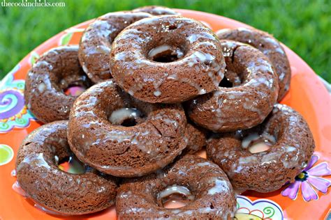chocolate glazed donuts  cookin chicks