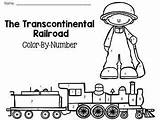 Railroad Transcontinental Number Color Preview sketch template
