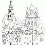 Coloring Crusade Church Prague Hall Town Knight Pskov Cathedral Trinity Pages Colorkid sketch template