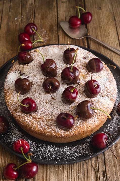 homemade fresh cherry cake recipe  italian   kitchen