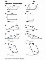 Area Finding Triangles Rectangles Parallelograms Polygons Parallelogram Maths sketch template