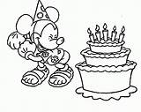 Mickey Coloring Mouse Birthday Pages Happy Baby Minnie Spongebob Printable Friends Color Cake Precious Moments Aunt Grandma Getcolorings Getdrawings Print sketch template