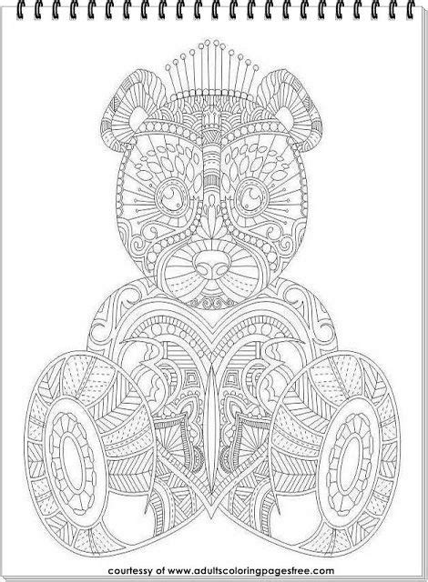 printable bear coloring pages  adults adult coloring pages bear