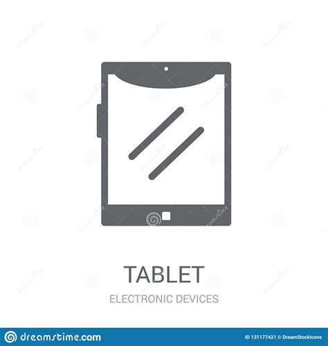 tablet icon trendy tablet logo concept  white background  stock vector illustration