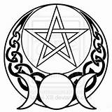 Wiccan Pentagram Pentacle Coloring Pages Pagan Tattoo Goddess Symbol Wicca Triple Clipart Moon Symbols Drawings Tattoos Witch Clipartmag Printable Seal sketch template