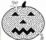 Maze Halloween Coloring Pages Pumpkin Mazes Printables Puzzles Printable Book Fun Popular Days Word Colouring Coloringhome Library Costumes sketch template