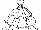 Coloring Dress Pages Fashion Getcolorings Dresses Getdrawings sketch template