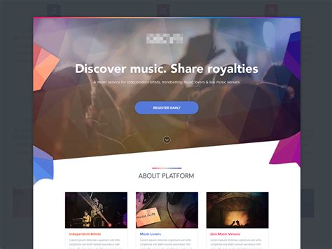 music platform prelaunch by philip cook on dribbble