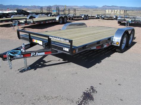 pj trailers  manual tilt trailer true  trailers    cargo flatbed