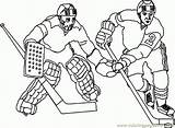 Coloring Hockey Pages Printable Players Player Goalie Ice Sports Print Drawing Everfreecoloring Colouring Adult Choose Board Comments sketch template