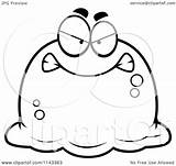 Blob Clipart Cartoon Coloring Pudgy Mad Outlined Vector Thoman Cory Clipartpanda Regarding Notes sketch template