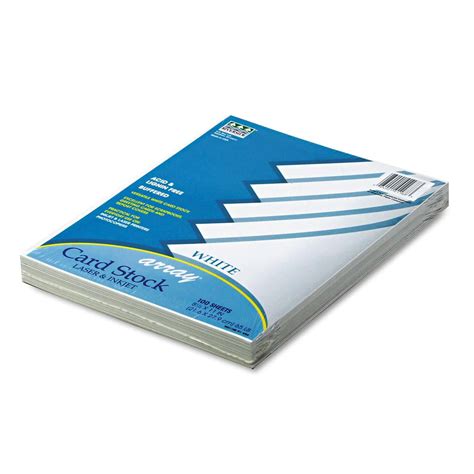 pacon array colored card stock lb white  sheets walmartcom