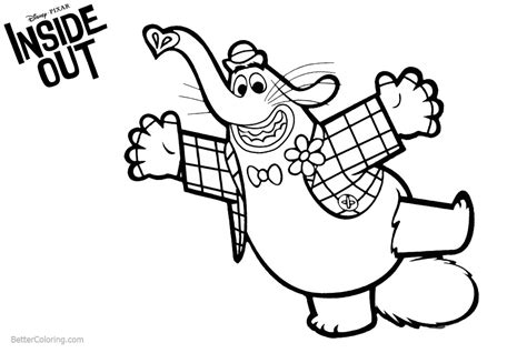 disney   bing bong coloring pages  printable coloring pages