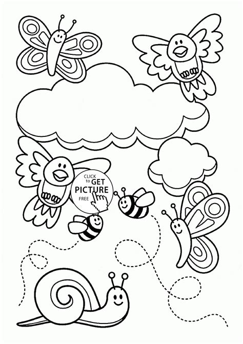 baby animal  spring coloring page  kids seasons coloring pages
