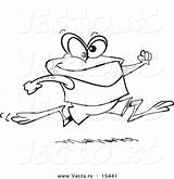 Frog Jogging Toonaday sketch template