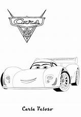 Cars Carla Coloring Veloso Printable Pages Disney Car Race Movie Ecoloringpage Popular sketch template