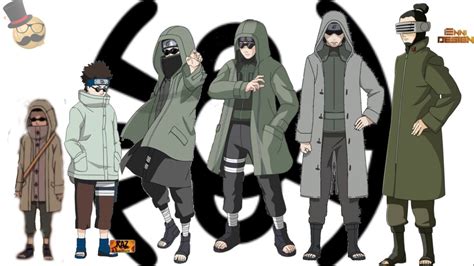 Naruto Characters Aburame Shino S Evolution Youtube