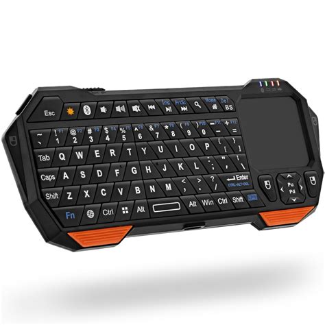 fosmon portable lightweight mini wireless bluetooth keyboard controller qwerty keypad