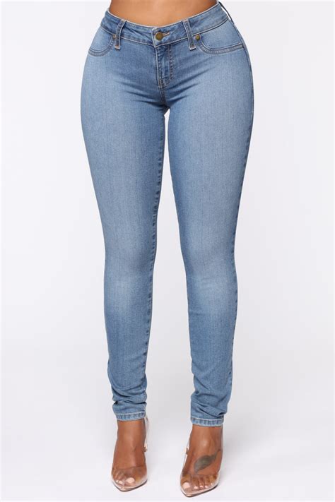 Flex Game Strong Low Rise Skinny Jeans Light Blue Wash Fashion Nova