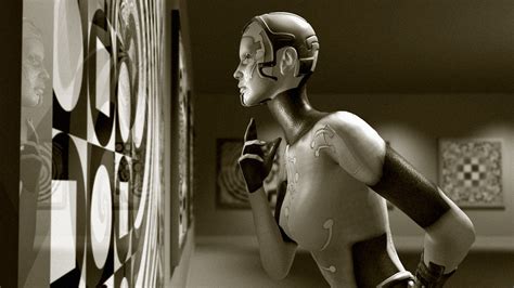 sepia robot girl science fiction wallpaper 1920x1080