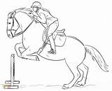 Jumping Horse Coloring Pages Show Printable Print Getcolorings Color sketch template