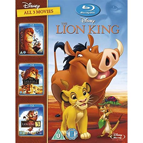 lion king trilogy   blu ray    box set uk import walmart