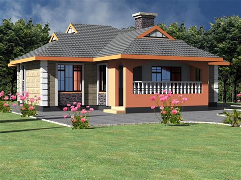 simple  bedroom house plans  kenya affordable house plans bungalow house plans bungalow