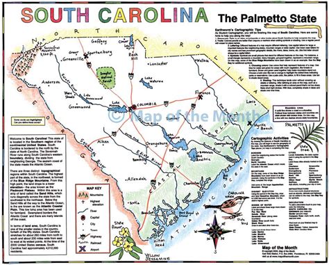 south carolina map maps   classroom