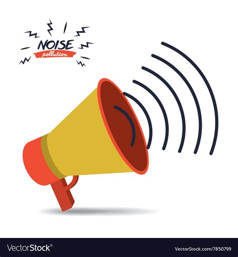 noise pollution design royalty  vector image