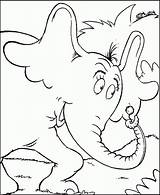 Horton Hears Who Coloring Seuss Dr Kids Via Printable Worksheets sketch template