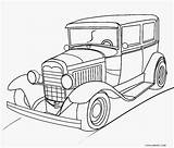 Coloring Pages Cars Car Old Printable Kids Cool2bkids sketch template