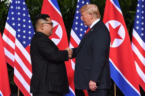 pictures president trump meets kim jong