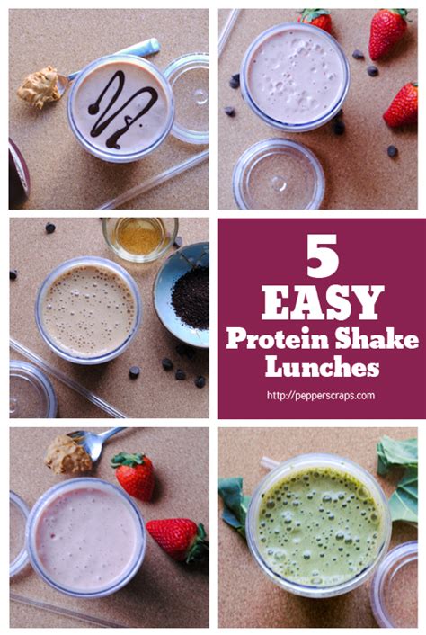 easy protein shake lunches pepper scraps