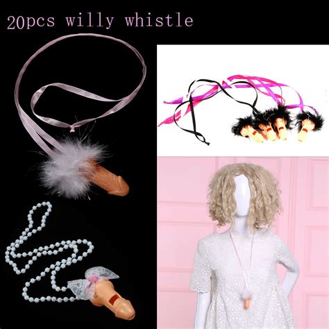 20pcs of penis whistle sex products ribbon necklace decorative sexy